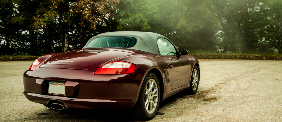 2007 porsche boxster review - rear 3/4